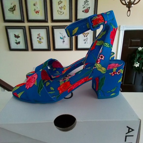 Aldo Lolla floral satin sandals sz6.5 - Picture 3 of 4